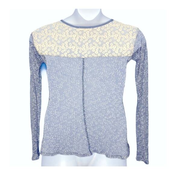 Junie and Jade Lightweight Popcorn Lace Detailed Light Blue Sweater Size Medium - Picture 10 of 16